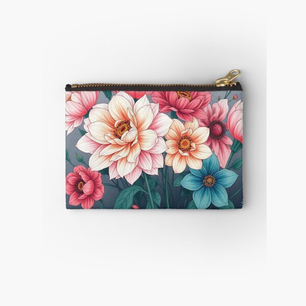 Item preview, pastel red& pink floral art designed and sold by  Mudikeys.