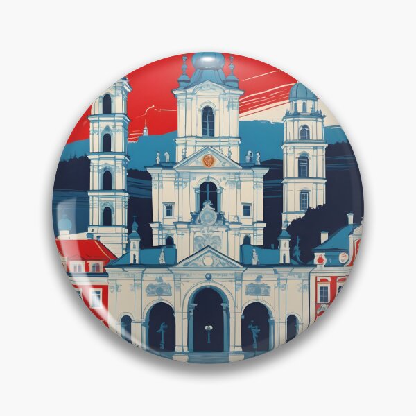 Item preview, Vsetin Cezch Republic 1950s Retro Poster Tourism designed and sold by TravelersGems.