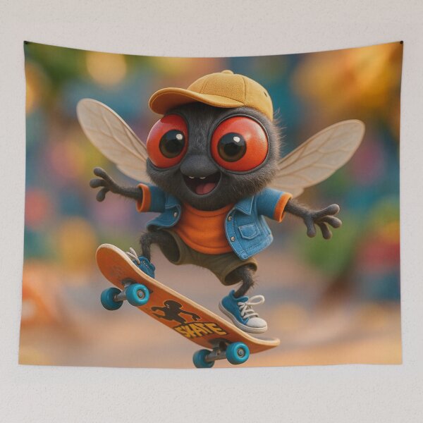 Item preview, Skater Housefly designed and sold by Sillytoe.
