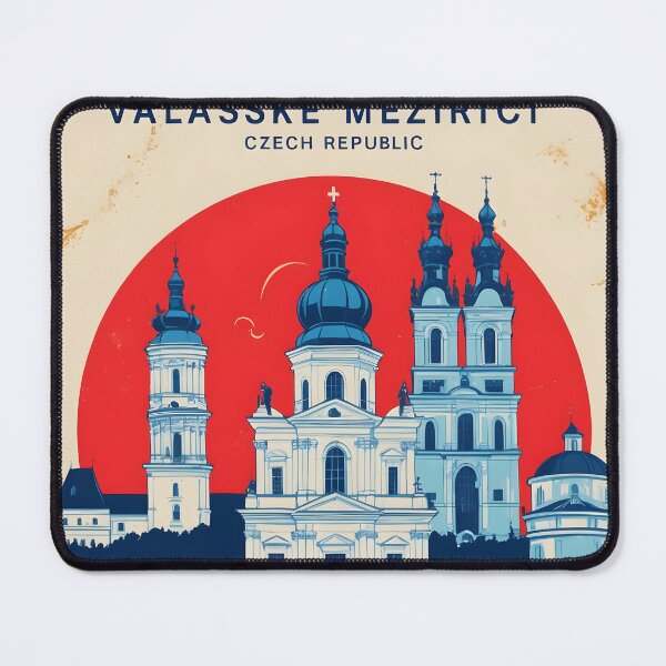 Item preview, Valasske Mizirici Cezch Republic 1950s Retro Poster Tourism designed and sold by TravelersGems.