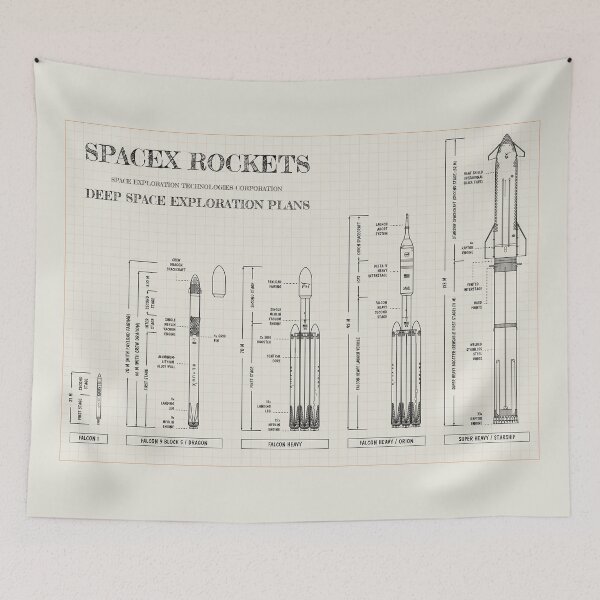 Item preview, SPACEX Rockets (Ivory Brown) designed and sold by BGALAXY.