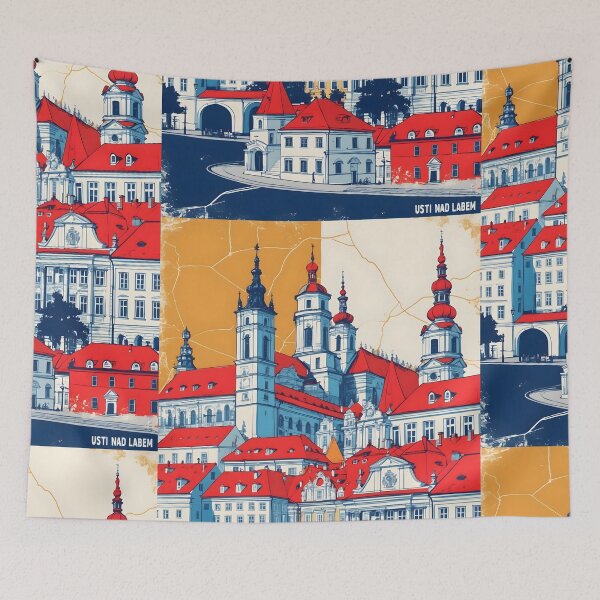 Item preview, Usti Nad Labeh Cezch Republic 1950s Retro Poster Tourism designed and sold by TravelersGems.