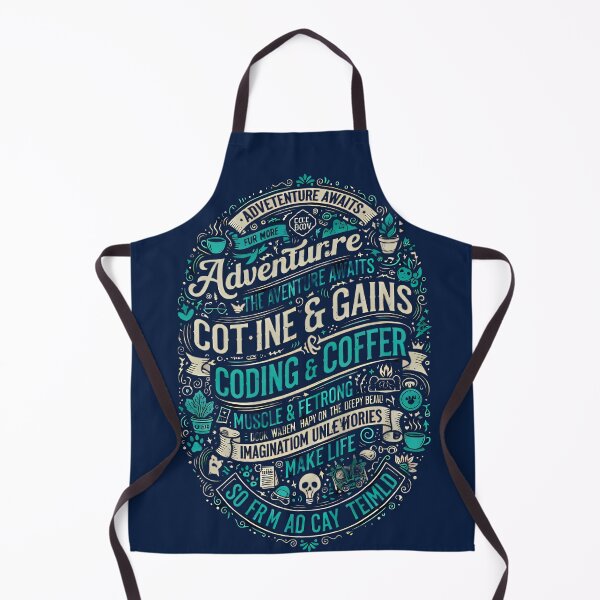 Item preview, Coding and Coffee Adventure - Life Hustle Typography Badge designed and sold by TobaGallery868.
