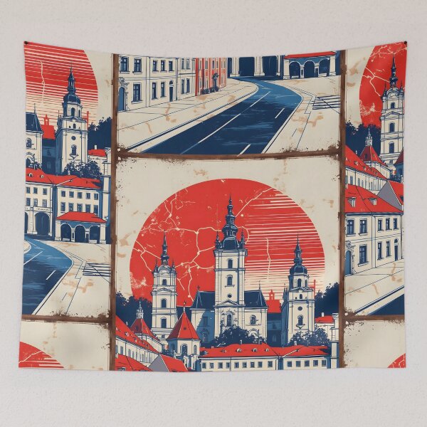 Item preview, Cezch Republic 1950s Retro Poster Tourism designed and sold by TravelersGems.