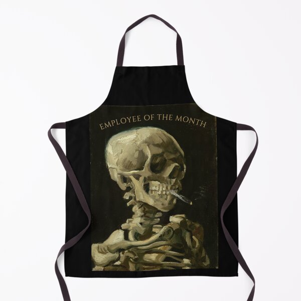 Item preview, Employee of the Month - Funny Van Gogh Skeleton Award designed and sold by antimotivational.