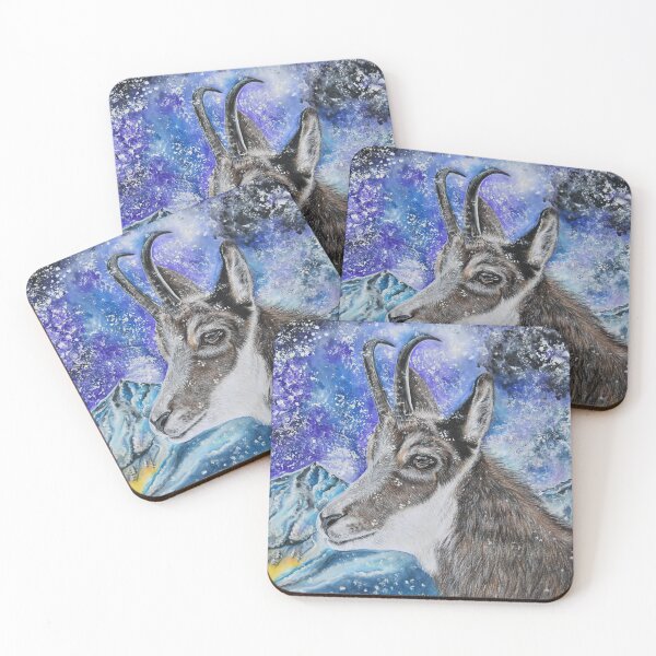 Item preview, Chamois in the Mountains under the Snow designed and sold by CozyRainRabbit.