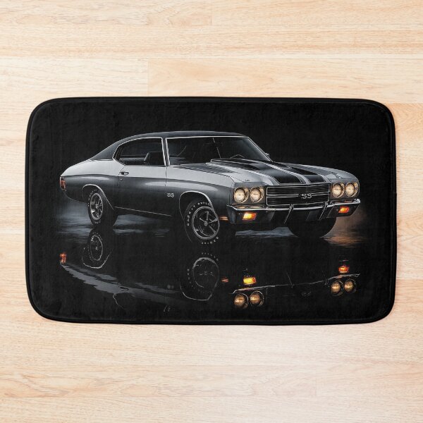 Item preview, 1970 Chevrolet Chevelle SS Artwork – Cortez Silver Muscle Car Illustration designed and sold by Stinky Lincy's Apparel Company.