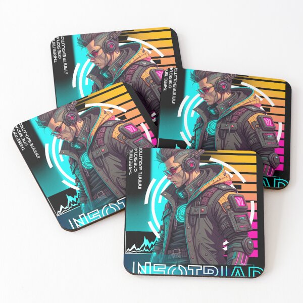 Item preview, Alpha Neotriad Neon Cyberpunk Poster designed and sold by Lineer22.