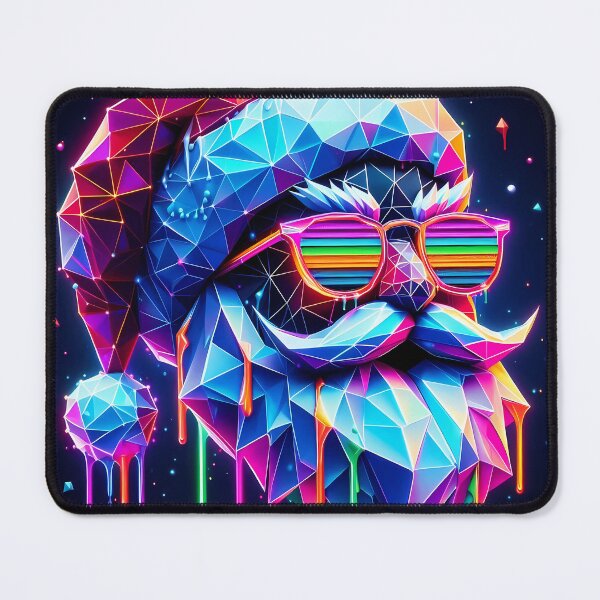 Item preview, Low Poly Santa designed and sold by NeonChillVibes.