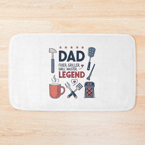 Item preview, Dad Fixer Griller Legend – Funny Cartoon Icon Design for Father’s Day designed and sold by VividOrganica.