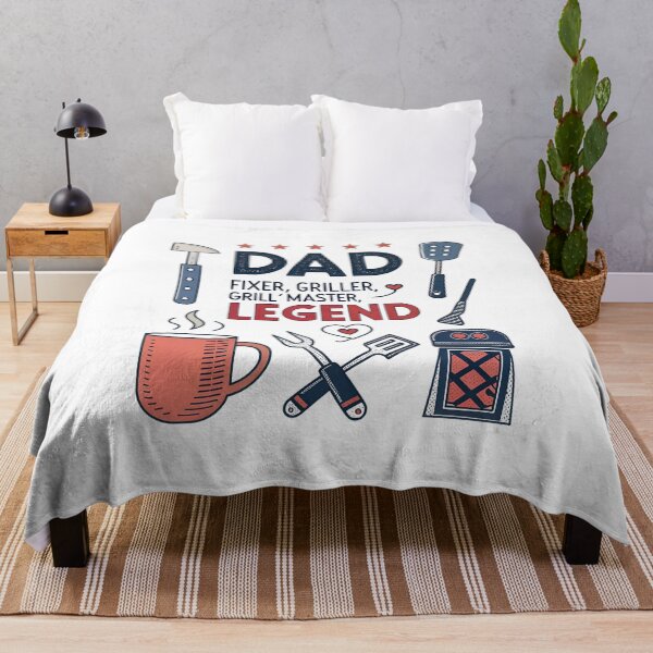 Item preview, Dad Fixer Griller Legend – Funny Cartoon Icon Design for Father’s Day designed and sold by VividOrganica.