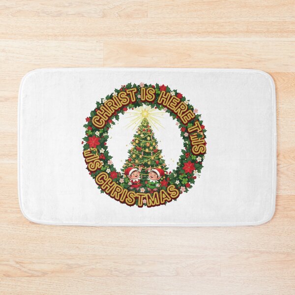 Item preview, **COLORFUL  Christ is here this Christmas with Christmas Tree with a Star⭐Design designed and sold by WorthyByDwethi.