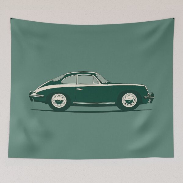 Item preview, Green 356 Side Profile illustration designed and sold by blackdogshop.