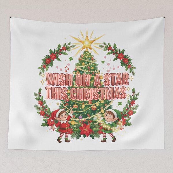 Item preview, **COLORFUL  Wish on A Star this Christmas with Christmas Tree with a Star⭐Design designed and sold by WorthyByDwethi.