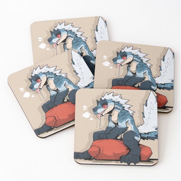 Item preview, Drooling Tobi-Kadachi Riding A Red Rocket designed and sold by KaMow.