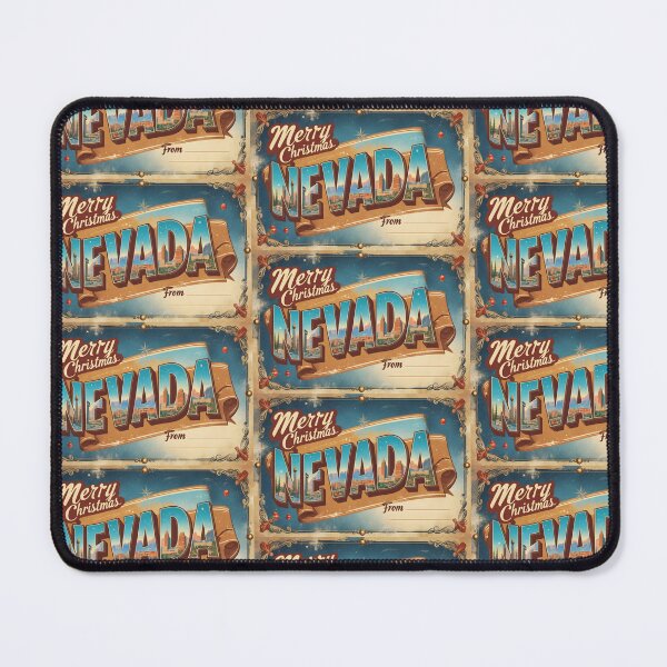 Item preview, Merry Christmas From Nevada USA Postcard Greetings Retro Travel Vintage designed and sold by TravelPostcardGems.