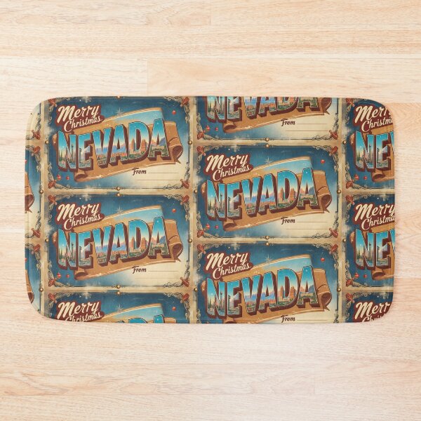 Item preview, Merry Christmas From Nevada USA Postcard Greetings Retro Travel Vintage designed and sold by TravelPostcardGems.