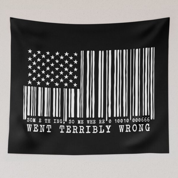 Item preview, American Barcode Flag - Something, Somewhere Went Terribly Wrong designed and sold by sXe-art.