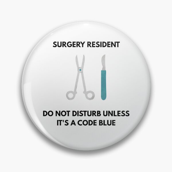 Item preview, Surgery Resident Life - Code Blue Warning Pixel Art Doctor Humor designed and sold by JonyDG.