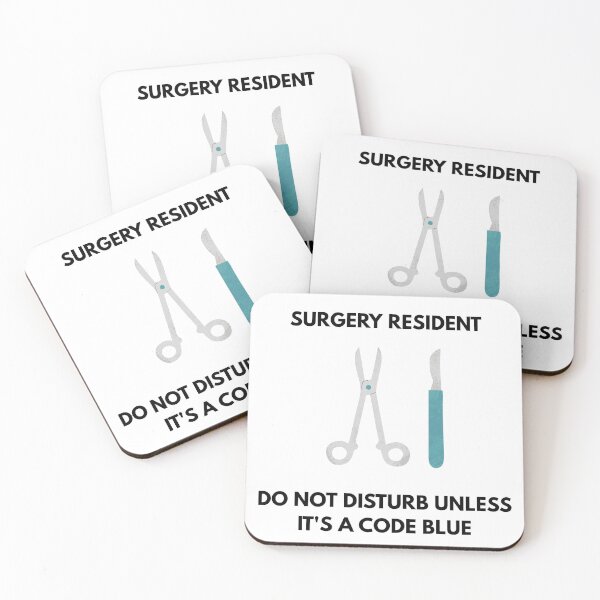 Item preview, Surgery Resident Life - Code Blue Warning Pixel Art Doctor Humor designed and sold by JonyDG.