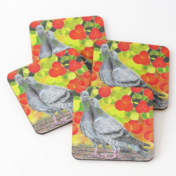 Item preview, The great love Pigeons in love designed and sold by CozyRainRabbit.