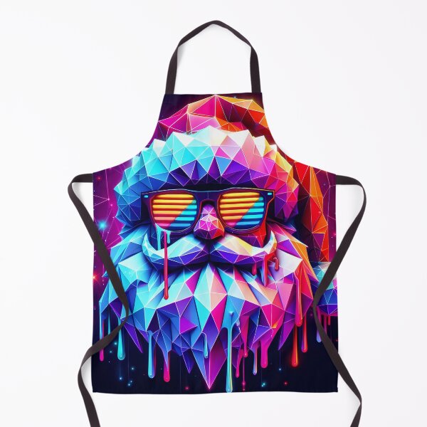 Item preview, Low Poly Santa - Christmas Drip designed and sold by NeonChillVibes.