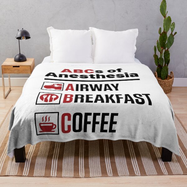 Item preview, ABCs of Anesthesia Airway Breakfast Coffee Funny Anesthesiologist designed and sold by jaygo.