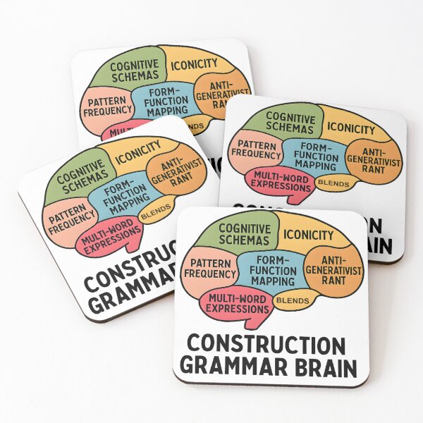 Item preview, Construction Grammar Brain – Cognitive Linguistics Humor Gift designed and sold by Nerd Romance Café.