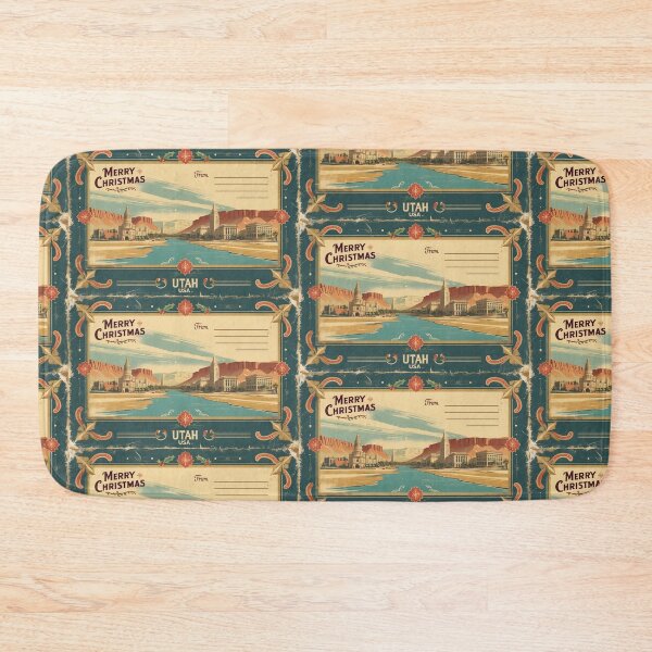 Item preview, Merry Christmas From Utah USA Postcard Greetings Retro Travel Vintage 2 designed and sold by TravelPostcardGems.