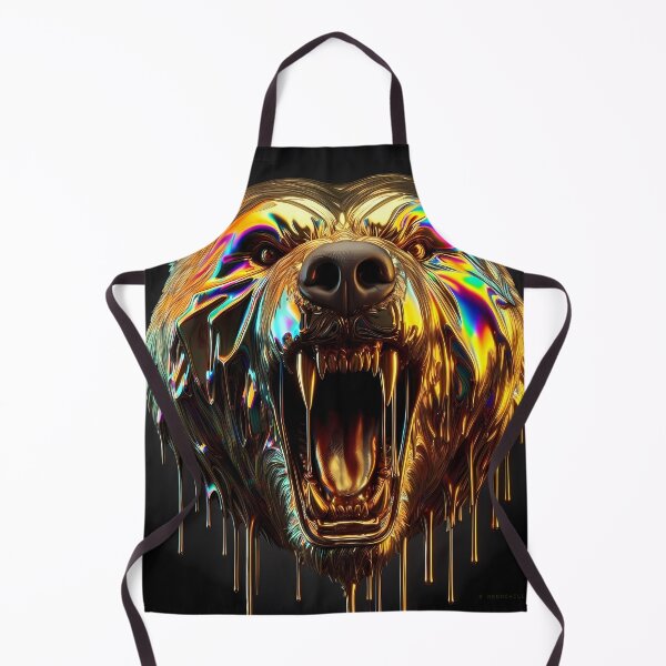 Item preview, Gold Chrome Grizzly designed and sold by NeonChillVibes.