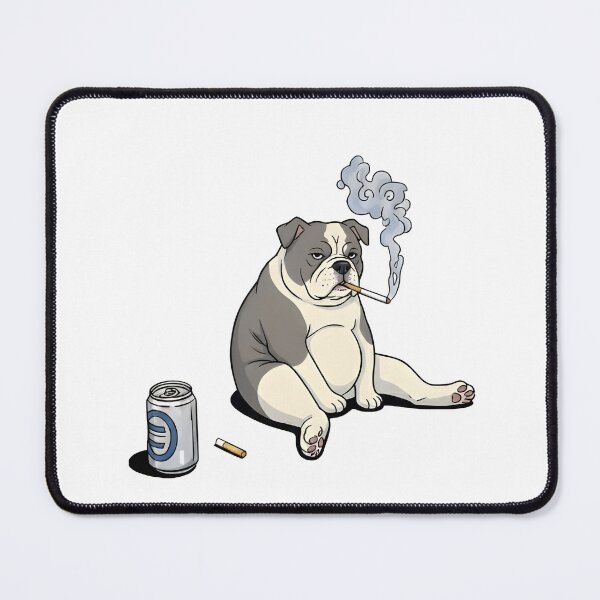 Item preview, Funny smoker gooner dog designed and sold by sassywaffles.