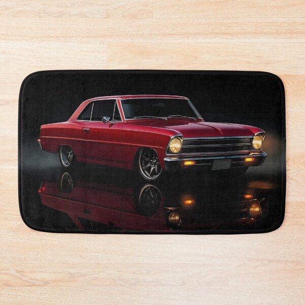 Item preview, 1967 Chevy Nova Restomod – Red Classic Muscle Car Art Print designed and sold by Stinky Lincy's Apparel Company.