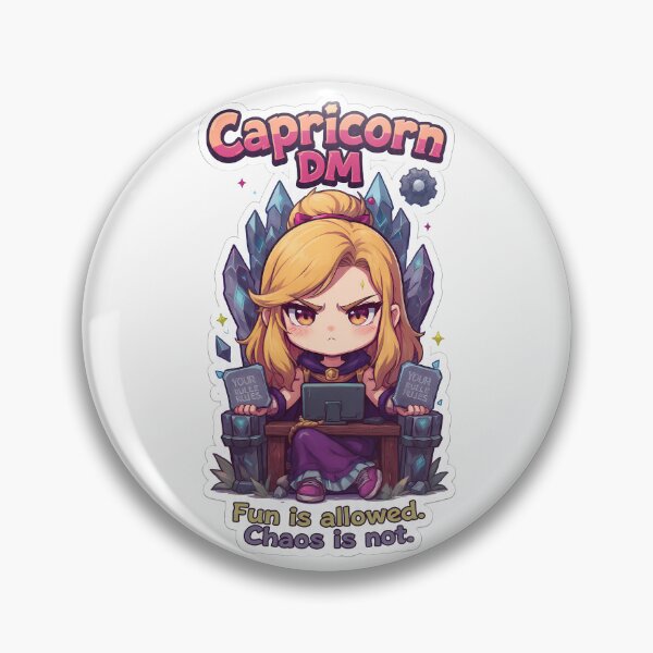 Item preview, Capricorn DM Sticker – Funny DnD Zodiac Dungeon Master Design designed and sold by RpgTools.