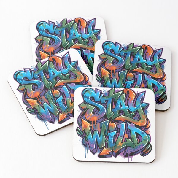 Item preview, Stay Wild - Colorful Urban Graffiti Street Art designed and sold by TobaGallery868.