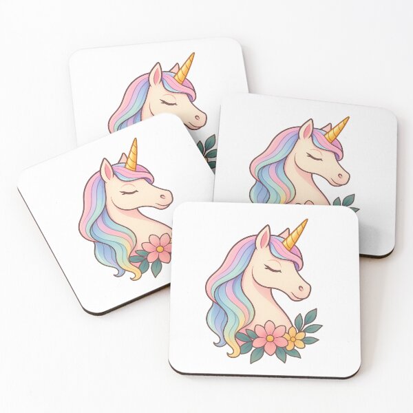 Item preview, Silky Pastel Gradient Unicorn – High-End Minimal Fantasy Sticker Art designed and sold by DreamiCanvas.