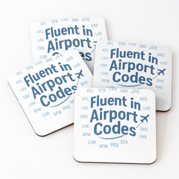 Item preview, Fluent in Airport Codes Adventure Vintage Travel designed and sold by Retro-Anime9.