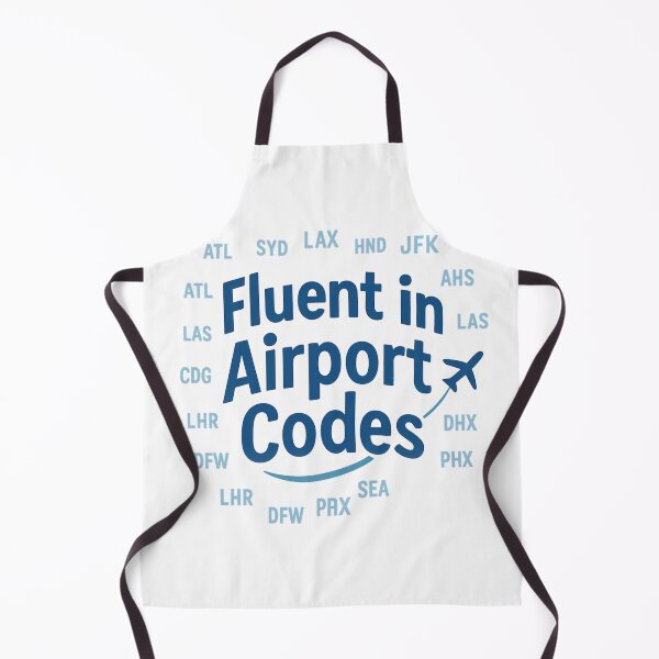 Item preview, Fluent in Airport Codes Adventure Vintage Travel designed and sold by Retro-Anime9.