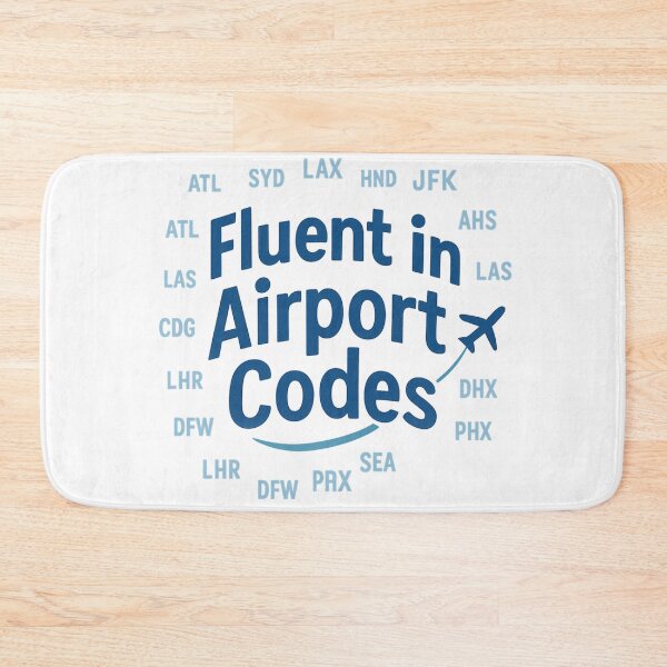Item preview, Fluent in Airport Codes Adventure Vintage Travel designed and sold by Retro-Anime9.