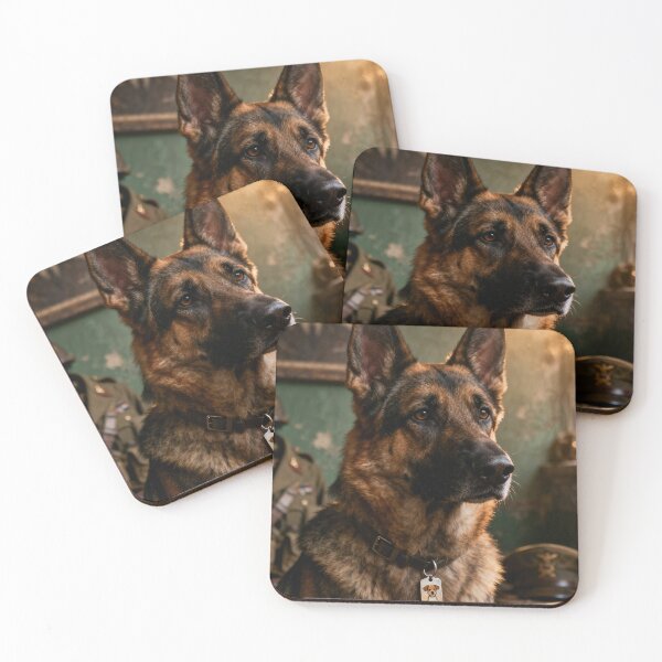 Item preview, Military Pet | Premium Vintage Pet Portrait Art Print | Aesthetic Style designed and sold by Dyke Art.
