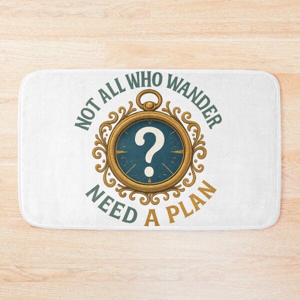 Item preview, Not All Who Wander Need a Plan Adventure Vintage Travel designed and sold by Retro-Anime9.