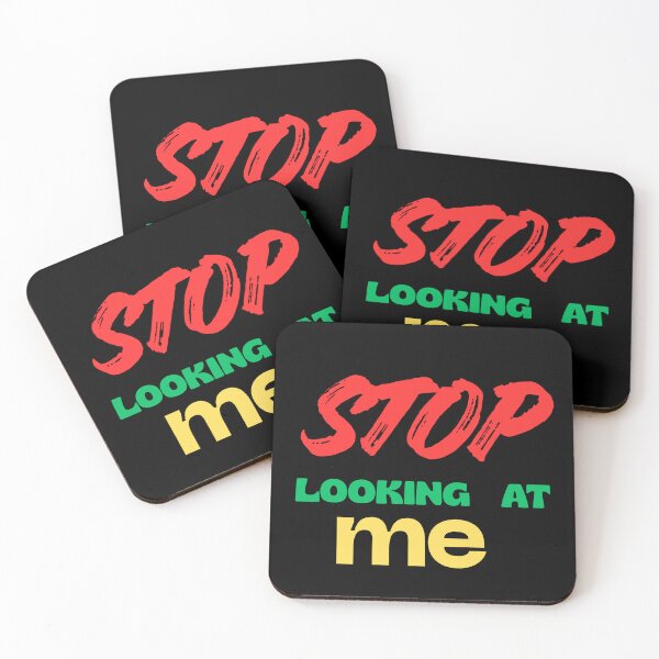 Item preview, Stop Looking At Me designed and sold by Swooncake Press.