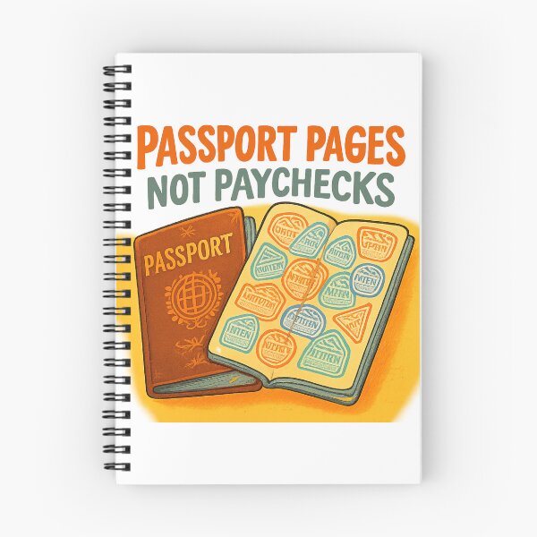 Item preview, Passport Pages Not Paychecks designed and sold by Retro-Anime9.