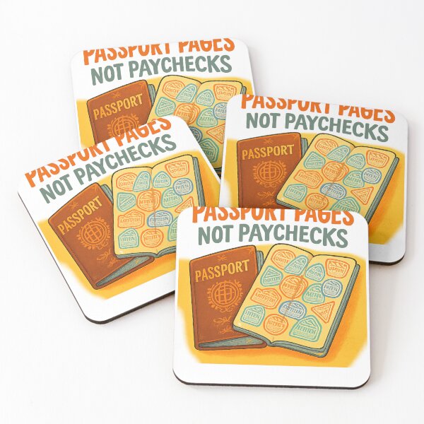 Item preview, Passport Pages Not Paychecks designed and sold by Retro-Anime9.