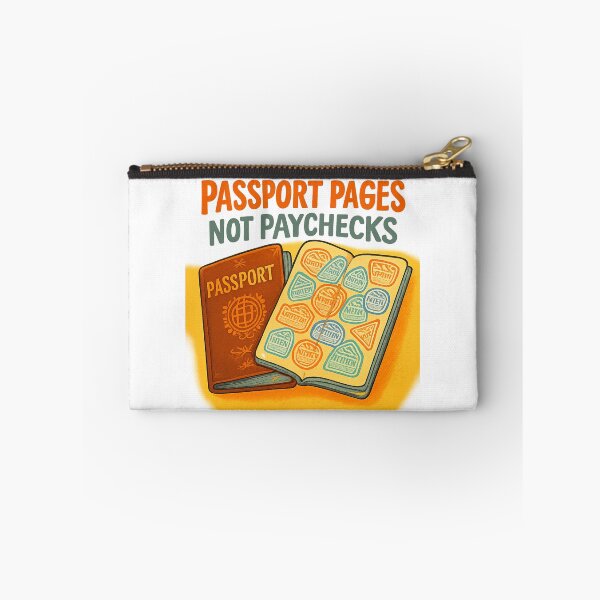 Item preview, Passport Pages Not Paychecks designed and sold by Retro-Anime9.