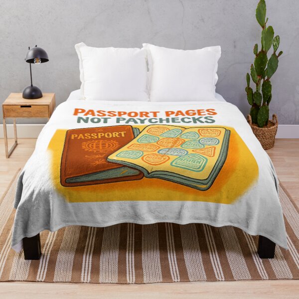 Item preview, Passport Pages Not Paychecks designed and sold by Retro-Anime9.