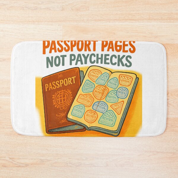 Item preview, Passport Pages Not Paychecks designed and sold by Retro-Anime9.