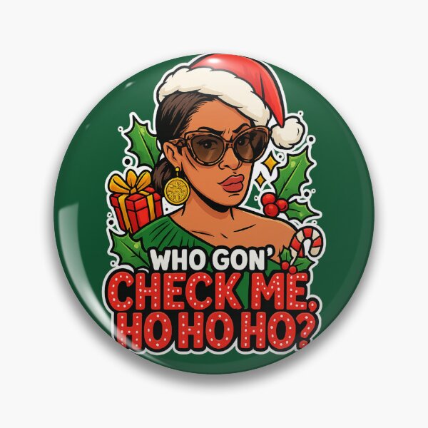 Item preview, “Who Gon’ Check Me, Ho Ho Ho?” – Shereé Inspired RHOA Christmas Pop Art designed and sold by GirlyPopped.