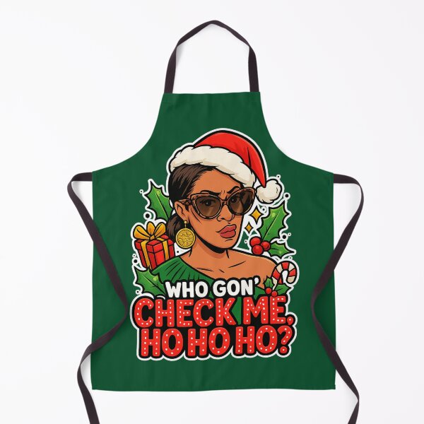 Item preview, “Who Gon’ Check Me, Ho Ho Ho?” – Shereé Inspired RHOA Christmas Pop Art designed and sold by GirlyPopped.