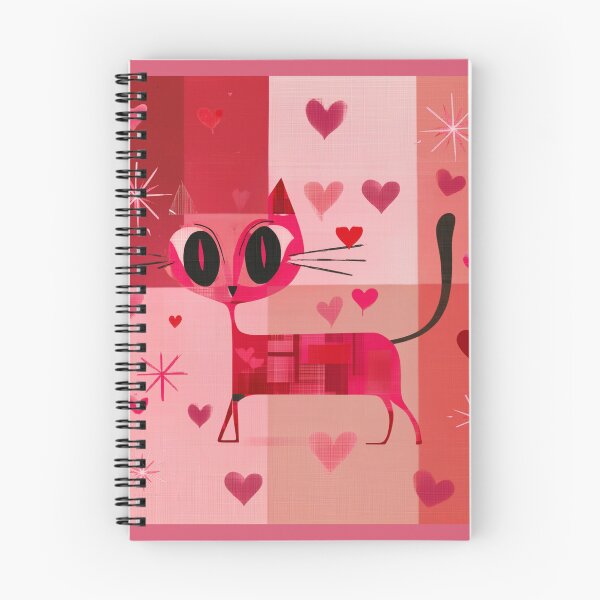 Item preview, Sweet Pink Heart Astro Cat designed and sold by WitsandWonders.