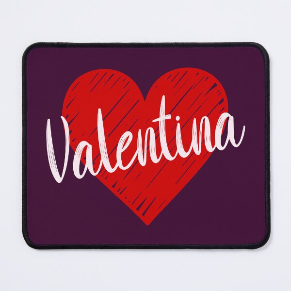 Item preview, Valentina Name Red Heart designed and sold by Jeallan Designs.